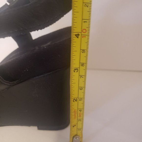 - 𝅺Areosoles A2 Plush Nite Black Sandal‎ Wedge size 8 - Picture 14 of 16